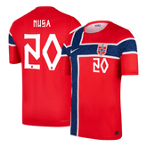 Męska koszulka Norwegii domowa NUSA #20 wersja zawodnicza – Mundial 2026
