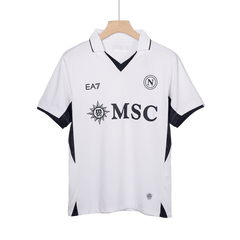 Męska Koszulka Wyjazdowa Napoli Wersja Piłkarska 2024/25 - Krój Slim Fit - Topowe Koszulki Pilkarskie Sklep Internetowy