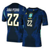 Męska koszulka Brazylii wyjazdowa JOÃO PEDRO #22 wersja zawodnicza - Mundial 2026