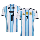 Męska domowa koszulka Argentyny Mundial 2026 – DE PAUL #7