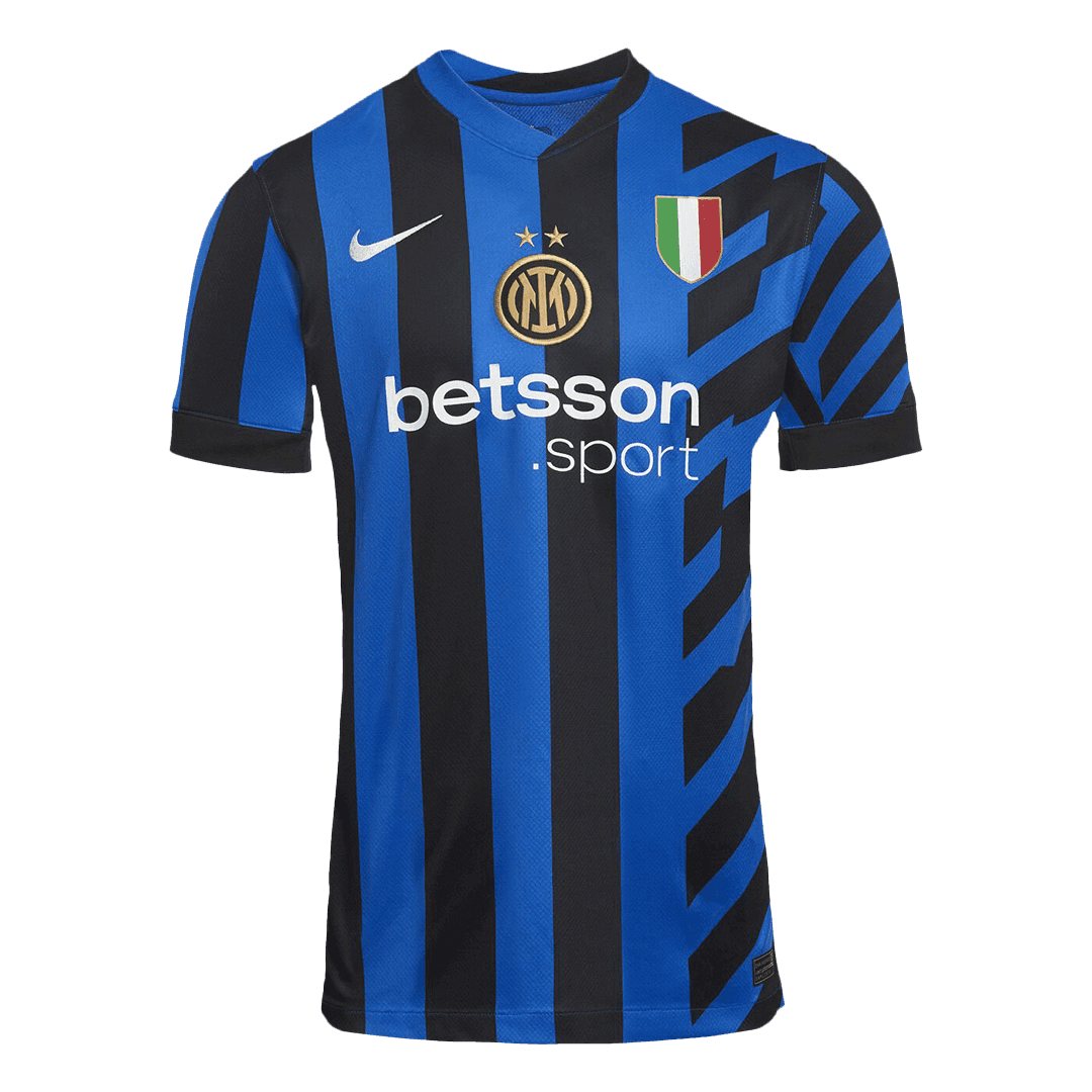 Męska domowa koszulka piłkarska Inter Mediolan 2024/25 - Topowe Koszulki Pilkarskie Sklep Internetowy