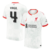 VIRGIL #4 Męska wyjazdowa koszulka piłkarska Liverpool 24/25 - UCL - Topowe Koszulki Pilkarskie Sklep Internetowy