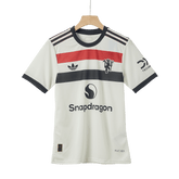 Damska koszulka piłkarska Manchester United Third Away 2024/25 biała - Topowe Koszulki Pilkarskie Sklep Internetowy