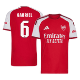 Męska koszulka Arsenalu domowa GABRIEL #6 wersja zawodnicza 2026/27 - UCL