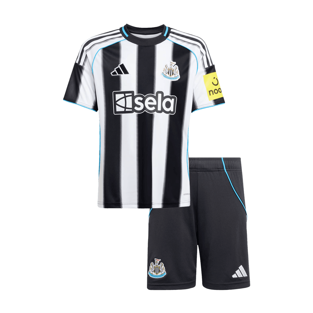 Dziecięcy Zestaw Domowa Newcastle United (Koszulka+Spodenki) 2025/26 - Topowe Koszulki Pilkarskie Sklep Internetowy