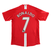 Męska retro koszulka piłkarska RONALDO #7 Manchester United domowa z sezonu 2007/08 - Topowe Koszulki Pilkarskie Sklep Internetowy