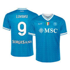 Męska Koszulka Domowa Napoli LUKAKU #9 2025/26 - Topowe Koszulki Pilkarskie Sklep Internetowy