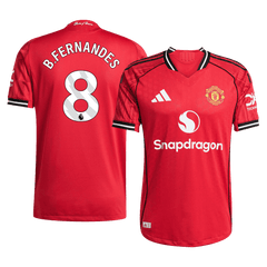 Męska Koszulka Domowa Manchester United B.FERNANDES #8 Wersja Piłkarska 2025/26 - Slim Fit - Topowe Koszulki Pilkarskie Sklep Internetowy