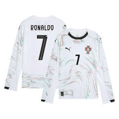 Męska Koszulka Wyjazdowa Portugalia RONALDO #7 Długi Rękaw 2025 - Topowe Koszulki Pilkarskie Sklep Internetowy