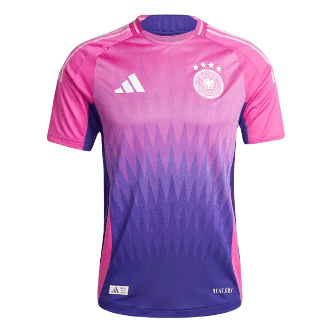 Męska wyjazdowa koszulka piłkarska Niemcy na Euro 2024 - Slim Fit - Topowe Koszulki Pilkarskie Sklep Internetowy