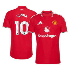 Męska domowa koszulka Manchesteru United 2026/27 – CUNHA #10 (wersja zawodnicza)