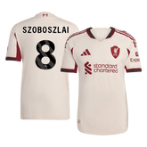 Męska Koszulka Wyjazdowa Liverpool SZOBOSZLAI #8 Wersja Piłkarska 2025/26 - Slim Fit