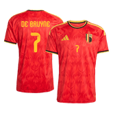 Męska Koszulka Domowa Belgium DE BRUYNE #7 World Cup 2026