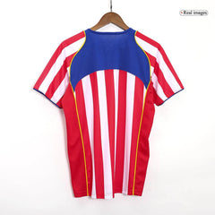 Męska koszulka piłkarska Atletico Madryt Home Retro 2004/05 - Topowe Koszulki Pilkarskie Sklep Internetowy