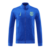 Męska Kurtka treningowa Barcelona 2024/25 niebieska - Topowe Koszulki Pilkarskie Sklep Internetowy