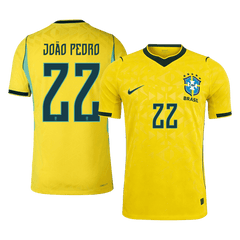 Męska koszulka Brazylii domowa JOÃO PEDRO #22 wersja zawodnicza - Mundial 2026