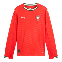 Męska Koszulka Domowa Portugalia Długi Rękaw 2025 - Topowe Koszulki Pilkarskie Sklep Internetowy