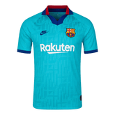 Męska Koszulka Retro Trzecia Wyjazdowa Barcelona 2019/20