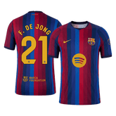 Męska koszulka Barcelony domowa F. DE JONG #21 wersja zawodnicza 2026/27
