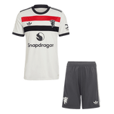 Strój piłkarski Manchester United Trzeci Wyjazdowy (Koszulka + Spodenki) 2024/25 - Topowe Koszulki Pilkarskie Sklep Internetowy