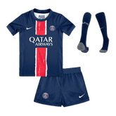 Dziecięcy domowy zestaw koszulek piłkarskich PSG (koszulka+spodenki+skarpety) 2024/25 - Topowe Koszulki Pilkarskie Sklep Internetowy