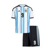 Dziecięcy domowy zestaw Argentyny Mundial 2026 – J. ALVAREZ #9