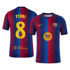 Męska koszulka Barcelony domowa PEDRI #8 wersja zawodnicza 2026/27 - UCL