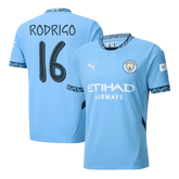RODRIGO #16 Manchester City Home Koszulka piłkarska 2024/25 - UCL - Topowe Koszulki Pilkarskie Sklep Internetowy