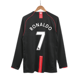 Retro RONALDO #7 2007/08 Męska Koszulka Wyjazdowa MU z Długim Rękawem - Topowe Koszulki Pilkarskie Sklep Internetowy