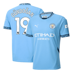 GÜNDOĞAN #19 Koszulka piłkarska Manchester City Home 2024/25 - Topowe Koszulki Pilkarskie Sklep Internetowy