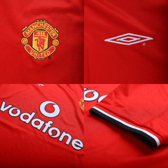 Męska koszulka Manchesteru United domowa Retro 2000/02