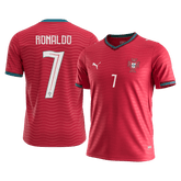 Męska Koszulka Domowa Portugal RONALDO #7 World Cup 2026