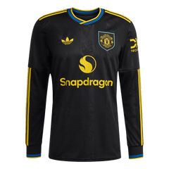 Męska Koszulka Trzecia Wyjazdowa Manchester United 2025/26 z Długim Rękawem