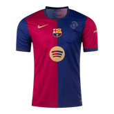Męska koszulka piłkarska Barcelona Home 2024/25 - 125th Anniversary (Spotify Logo Without Text) - Topowe Koszulki Pilkarskie Sklep Internetowy