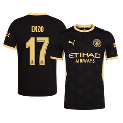 Męska koszulka Manchesteru City wyjazdowa ENZO #17 wersja zawodnicza 2026/27 - UCL