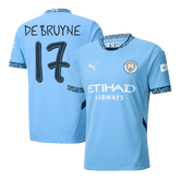 DE BRUYNE #17 Manchester City Home Koszulka piłkarska 2024/25 - UCL - Topowe Koszulki Pilkarskie Sklep Internetowy