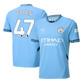 FODEN #47 Koszulka piłkarska domowa Manchester City 2024/25 - Topowe Koszulki Pilkarskie Sklep Internetowy