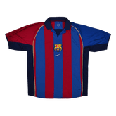Koszulka Retro Domowa Barcelona 2001/02 - Topowe Koszulki Pilkarskie Sklep Internetowy