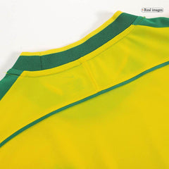 Męska Koszulka Retro Domowa Brazylia RONALDO #9 1998 - World Cup - Topowe Koszulki Pilkarskie Sklep Internetowy