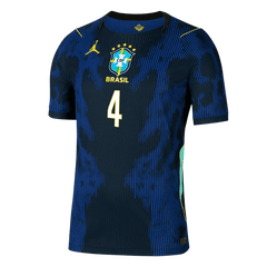 Męska koszulka Brazylii wyjazdowa MARQUINHOS #4 wersja zawodnicza - Mundial 2026