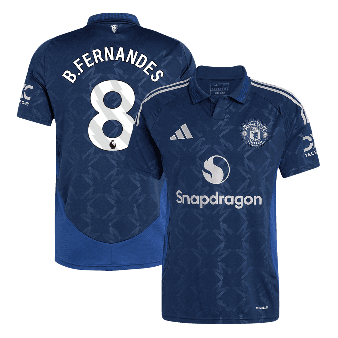 B.FERNANDES #8 Manchester United Wyjazdowa Koszulka Piłkarska 2024/25 - Topowe Koszulki Pilkarskie Sklep Internetowy