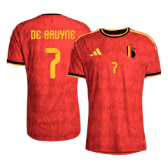 Męska koszulka Belgii domowa DE BRUYNE #7 wersja zawodnicza – Mundial 2026