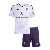 Dziecięcy Zestaw Wyjazdowa Manchester United (Koszulka+Spodenki) 2025/26
