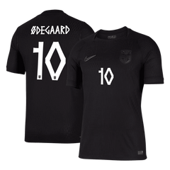 Męska koszulka Norwegii wyjazdowa ØDEGAARD #10 wersja zawodnicza - Mundial 2026