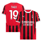 THEO #19 Męska koszulka domowa AC Milan 2024/25 - Topowe Koszulki Pilkarskie Sklep Internetowy