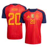 Męska koszulka Hiszpanii Champion Edition domowa PEDRI #20 - Mundial 2026