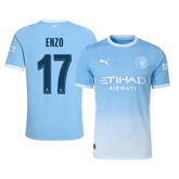 Męska koszulka Manchesteru City domowa ENZO #17 wersja zawodnicza 2026/27 - UCL
