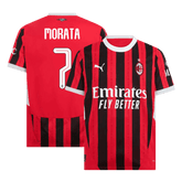 MORATA #7 Męska koszulka domowa AC Milan 2024/25 - UCL - Topowe Koszulki Pilkarskie Sklep Internetowy