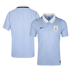 Męska Koszulka Domowa Uruguay Wersja Piłkarska World Cup 2026 - Slim Fit