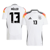 Męska koszulka piłkarska MÜLLER #13 Germany Euro Home 2024 - Topowe Koszulki Pilkarskie Sklep Internetowy